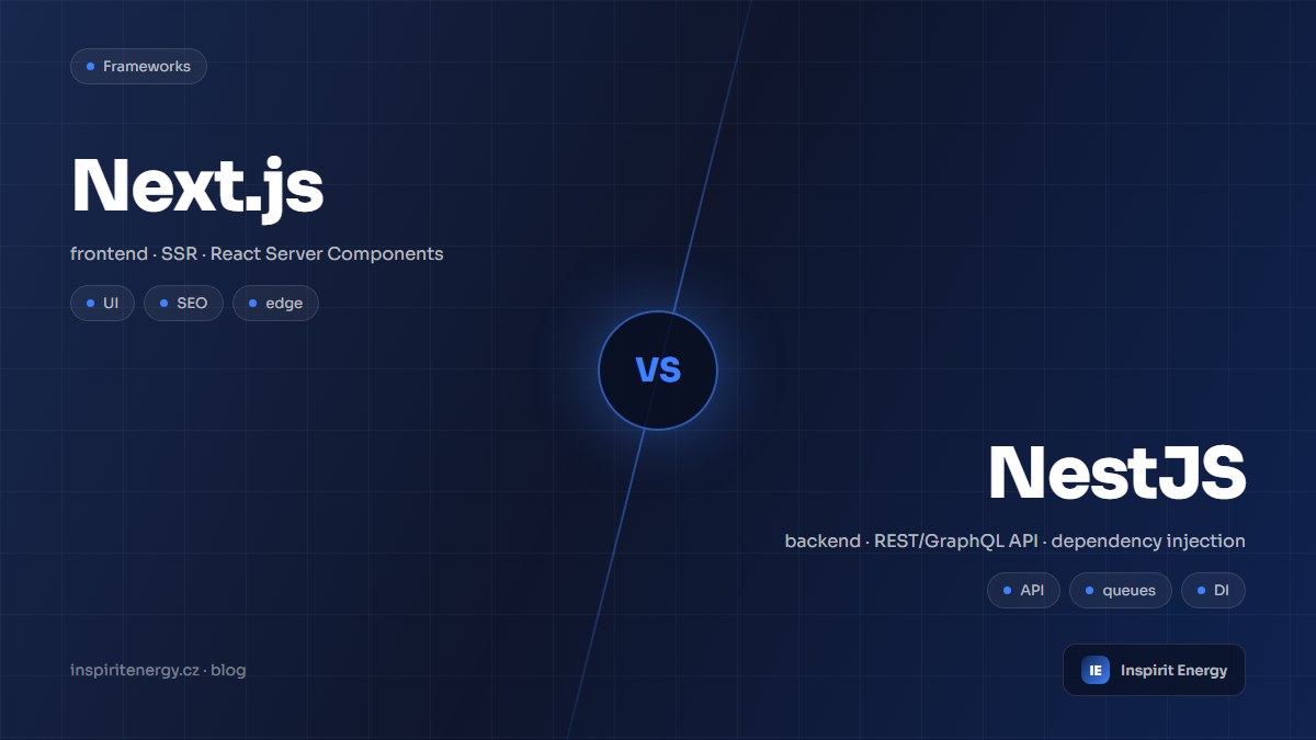 Náhledový obrázek článku: Next.js vs Nest.js: pochopení hlavních rozdílů